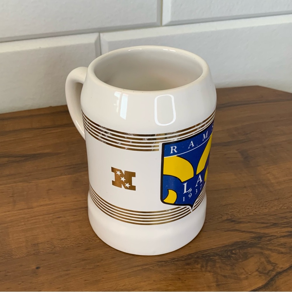 Rare 90s NFL Rams Miller Lite Beer Collection Stein Pro Sports Collection